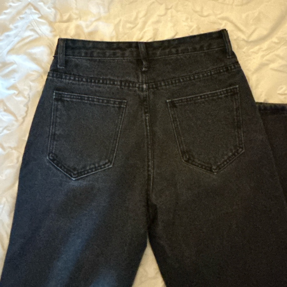 Black Ripped Mom Jeans - Picture 4 of 4
